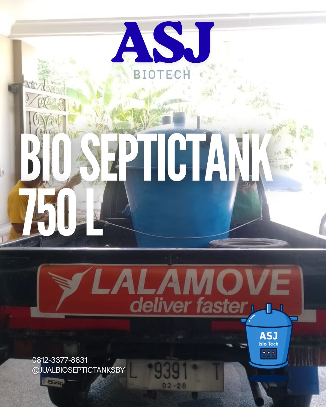 Kirim Bio Septictank 750 Liter